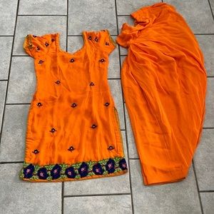 Punjabi Pakistani Indian salwar suit handwork embroidery